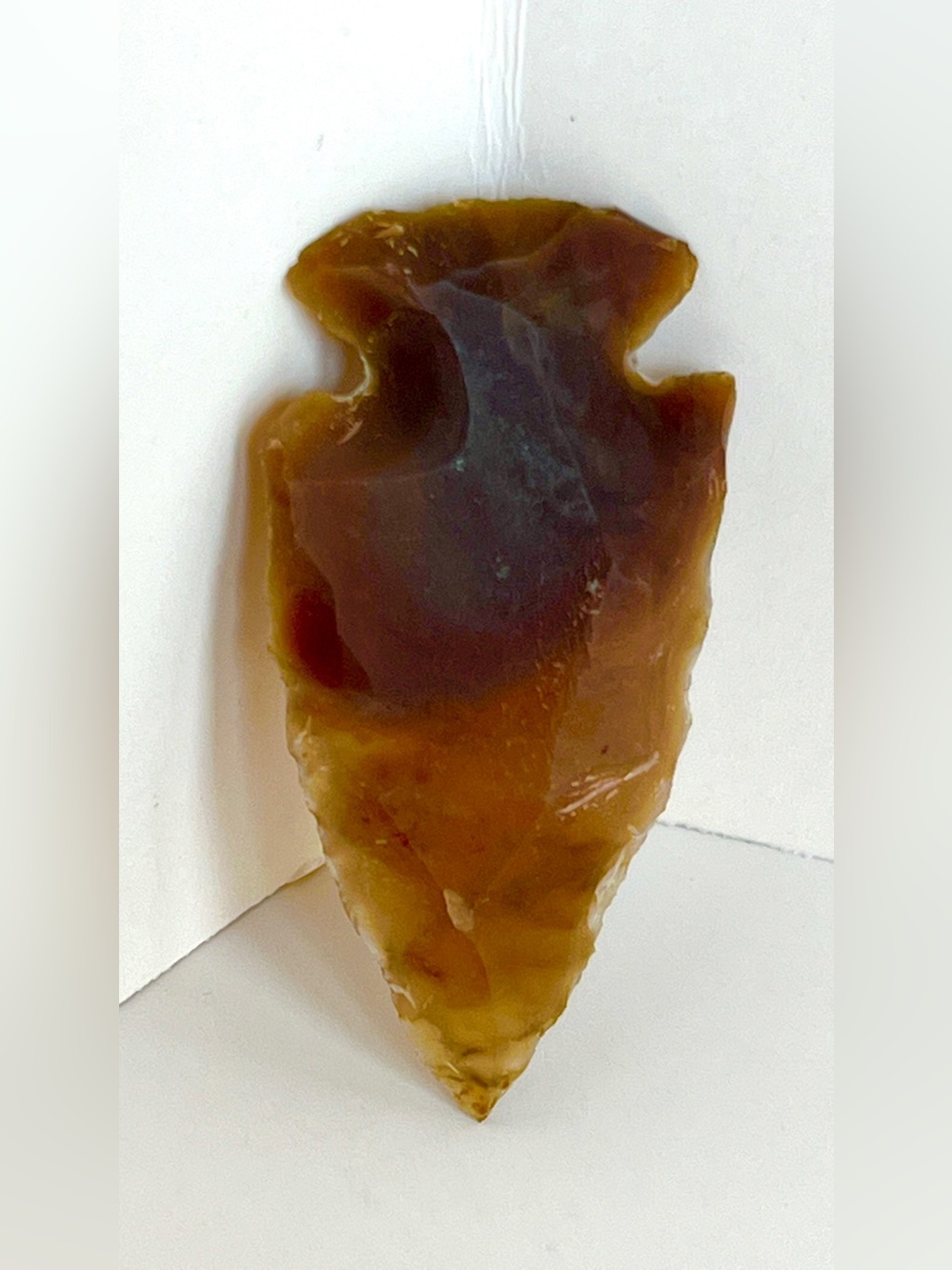 Amber Brown Decorative Arrowhead Accent - Unbranded